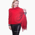 Oversized skiny luxo whosale plain sólido 100% pure color pashmina xale em delhi vietnã pashmina lenço distribuidores